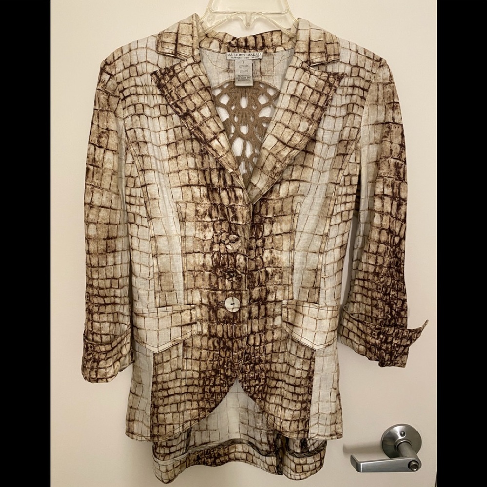 Alberto Makali linen jacket